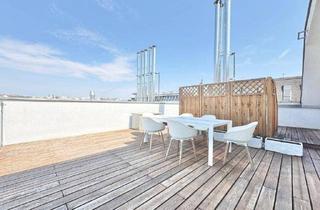 Penthouse kaufen in 1050 Wien, TOPLAGE NÄHE NASCHMARKT | EINZIGARTIGE DACHTERRASSENWOHNUNG MIT PENTHOUSE-CHARAKTER | KLIMATISIERTE 3 ZIMMER | U-BAHN-NÄHE