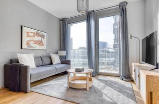Wohnung mieten in Arsenalstraße, 1100 Wien, Traumblick über Wien, Belview Tower mit Gym, Wellness & Lounge, 2 Zimmer + Balkon, 4. Stock, U-Bahn(VIE252)