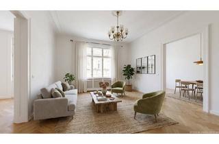 Wohnung mieten in Dapontegasse, 1030 Wien, Umwerfend schöne Altbauwohnung | 4 Zimmer | Balkon | Lift | Erstbezug nach Sanierung | Nähe Arenbergpark