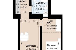 Wohnung mieten in Strauchergasse 11, 8020 Graz, Geförderte Altbauwohnung mit 2 Zimmern im 2. Stock