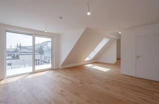 Wohnung mieten in 1100 Wien, Fonteflats Außergewöhnlicher 4-Zimmer Dachgeschoss-Erstbezug mit Großartiger Dachterrasse