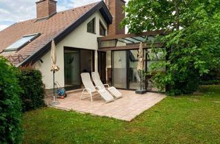 Einfamilienhaus kaufen in 3420 Kritzendorf, Herrliche Grünruhelage am Ortsrand von Kritzendorf: charmantes Einfamilienhaus - großer Hanggarten, Südterrasse, Glasveranda mit offenem Kamin, Sauna + Carport!