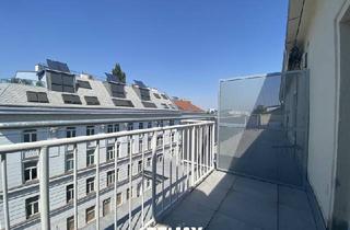 Wohnung mieten in Donau, 1190 Wien, Dachgeschoß-Wohnung mit Terrasse nahe U4/S-Bahn, Wertheimsteinpark und Donaukanal