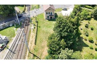 Grundstück zu kaufen in 8530 Deutschlandsberg, Altes Bahnhofswärter-Haus mit ca. 1055 m² direkt neben Bahnhof Deutschlandsberg!
