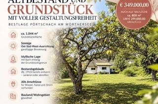 Haus kaufen in Fronweg 24, 9210 Pörtschach am Wörther See, Baugrundstück mit Altbestand voller Gestaltungsfreiheit – Bestlage Pörtschach am Wörthersee
