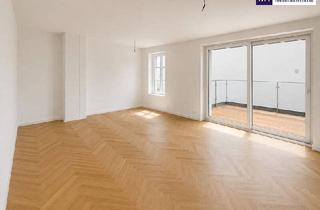 Wohnung kaufen in Heinestraße, 1020 Wien, Exklusives Wohnen auf einer ganzen Etage – kernsanierter Stilaltbau mit zwei Balkonen und 6 Zimmer!