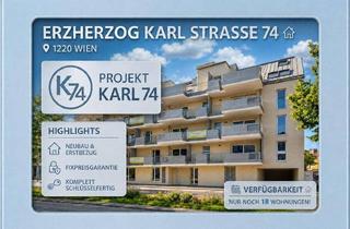 Wohnung kaufen in Erzherzog Karl Strasse 74, 1220 Wien, ++ URBAN. MODERN. EXKLUSIV ++ Projekt KARL74