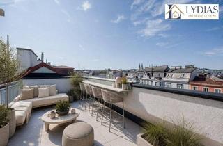 Maisonette kaufen in 1090 Wien, Penthouse der Extraklasse - vier Zimmer, zwei Terrassen, Panoramablick, Stellplatz - begehrte Lage
