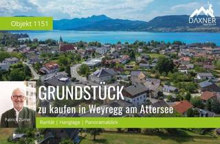 Grundstück zu kaufen in 4852 Weyregg am Attersee, Rarität in Weyregg am Attersee – Baugrundstück mit phänomenalem Seeblick