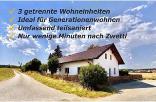 Einfamilienhaus kaufen in 3910 Großhaslau, MEHR PLATZ FÜRS LEBEN | Großzügiges Bauernhaus | 3 Wohneinheiten | Teilsaniert | Garten | Terrasse | 4 Garagen