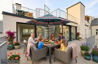 Penthouse kaufen in Seidengasse 19, 1070 Wien, PENTHOUSE IN ALLEINLAGE | 110 m² Dachterrasse | 360° Wienblick | Lift direkt in die Wohnung