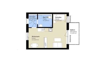 Wohnung mieten in Grazerfeldstraße 7 bis 11a, 8053 Graz, Moderne 1-Zimmer-Wohnung mit Balkon in ruhiger Lage