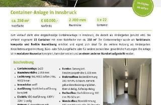 Immobilie kaufen in 6020 Innsbruck, Container-Anlage in Innsbruck