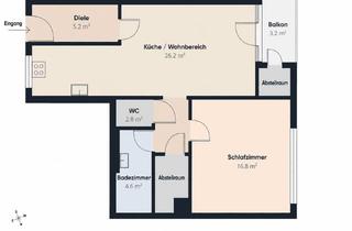 Wohnung mieten in Josefstraße 100, 3100 Sankt Pölten, helle Wohnung 61m2 inkl Heizungsakonto