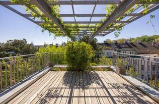 Penthouse kaufen in Hohe Warte, 1190 Wien, Gartentrakt in Grinzing: Penthouse auf Jahrhundertwendehaus mit großen Terrassen und Grünblick