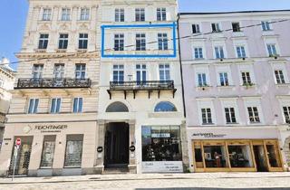 Wohnung mieten in Hauptplatz 14, 4020 Linz, Exklusive Altbauwohnung mit Blick auf den Linzer Hauptplatz - 108,49 m² im denkmalgeschützten Stadthaus!