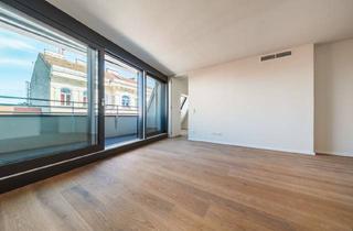Wohnung kaufen in Kettenbrückengasse 1/31, 1050 Wien, Essenz No. 1 - Gut Aufgeteilter Erstbezug (52 m²) im 1. DG mit Wenig Schrägen | 6 m² Loggia, 2 Zimmer