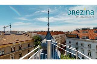 Wohnung mieten in 1030 Wien, Dachterrasse mit Wien rundum Blick und eine weitere Terrasse mit historischen Zwiebelturm