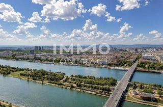 Maisonette mieten in Donau, 1220 Wien, 41. Etage - Iconic Southside – 3 Zimmer und große Freifläche - Skyline, Donau & die Wiener Innenstadt unter Ihnen