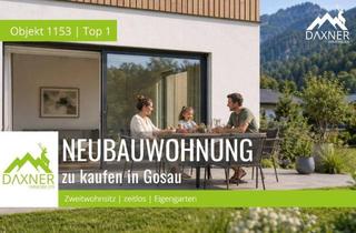 Wohnung kaufen in 4824 Gosau, GOSAU LIVING – Ihre Ruheoase als (Zweit)Wohnsitz im Salzkammergut - Großzügiges Gartenwohnen mit Südterrasse
