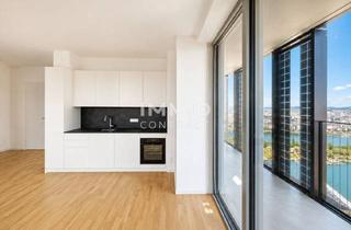 Maisonette mieten in Donau, 1220 Wien, 38. Etage Inkl. 39qm Loggia: Premium Wohnen im dc2 Tower - u1 Donauinsel