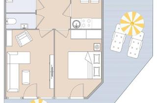 Wohnung mieten in Petersgasse 130 & 130a, 8010 Graz, Traumhafte 2,5-Zimmer Wohnung mit neuer Küche und großen Außenflächen