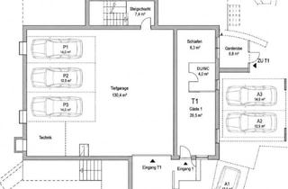Garagen mieten in Tannen 1031, 6861 Alberschwende, 2-Zimmer-Wohnung mit 130 m2 Garage in Alberschwende mit Garage und Fußbodenheizung