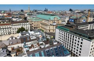Penthouse kaufen in 1010 Wien, TWO ICONS. ONE VIEW. Penthouse mit Blick auf Staatsoper & Stephansdom – Sauna & Garage