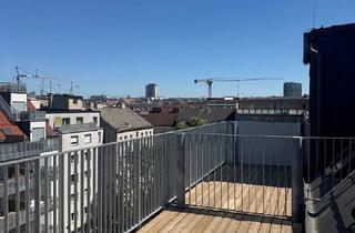 Penthouse mieten in 1050 Wien, Erstbezug: City-Penthouse Dachgeschosswohnung mit 12 m² Balkon und Blick über Wien