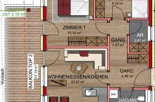 Wohnung mieten in 6334 Schwoich, 3-Zimmer in Schwoich mit Balkon und Garage
