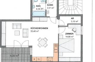 Wohnung mieten in Osterfeld, 6060 Hall in Tirol, 2-Zimmer-Wohnung mit Balkon in Hall in Tirol ab Oktober 2026
