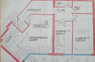 Wohnung mieten in Wilhelmstraße, 1120 Wien, Ruhige 3-Zimmer-Mietwohnung Nähe Bahnhof Wien Meidling (75,92 m²)