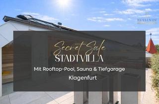 Villen zu kaufen in Berg, 9020 Klagenfurt, Exklusive Stadtvilla am Fuße des Kreuzbergl #Rooftop-Pool & Sauna #Lift # 3 Tiefgaragenplätze