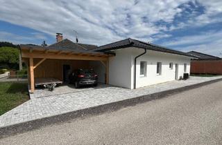 Haus kaufen in 4843 Ampflwang, Bungalow Traum zum kleinen Preis! Barrierefreier Neubau auf einer Ebene mit 470 m² Sonnengrund mit XL-Terrasse in Ampflwang am Hausruck
