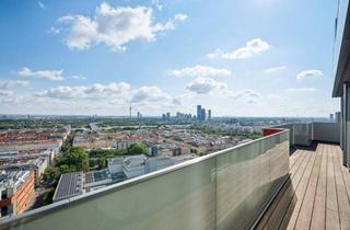 Wohnung mieten in Dresdner Straße, 1200 Wien, Über den Dächern Wiens: 3-Zimmer-Neubau mit Fitnessstudio, Kinoraum u.v.m.