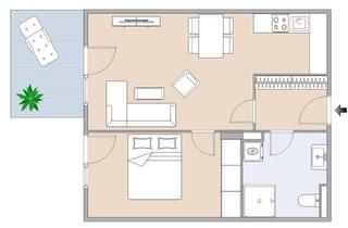 Wohnung mieten in Hafnerstraße 217, 8054 Graz, Schicke 2-Zimmer-Wohnung mit Balkon in Graz Straßgang