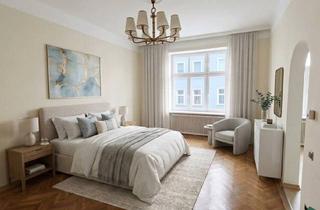 Wohnung kaufen in Davidgasse, 1100 Wien, 96 m² Altbauwohnung im 1. Stock mit Lift zum Sanieren - Ruhige Wohnlage im 10. Bezirk
