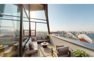 Penthouse kaufen in Karmelitermarkt, 1020 Wien, ++ Nicht einfach ein Penthouse. Sondern ein Lebensgefühl. ++ 80 m² Dachterrasse, Whirlpool & Panorama-Sauna