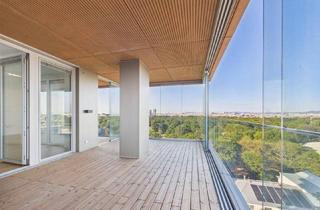 Wohnung kaufen in Meiereistraße 14, 1020 Wien, Wohnturm Grünblick: Eckwohnung mit verglastem Balkon auf der Südwestseite im 12. Stock