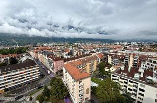 Wohnung mieten in Amraser Straße 54, 6020 Innsbruck, Perfekt eingeteilte 3-Zimmer-Mietwohnung mit Traumaussicht vom 13.Obergeschoß