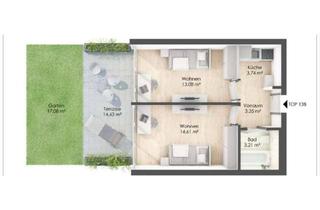Wohnung mieten in Uferstraße 66, 6020 Innsbruck, Möblierte 2-Zimmer-Wohnung mit Terrasse und Garten