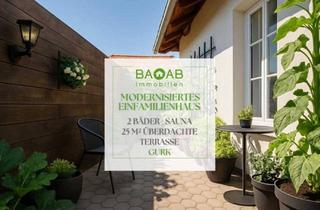 Einfamilienhaus kaufen in 9342 Gurk, MODERNISIERTES EINFAMILIENHAUS | 2 BÄDER | SAUNA | 25 M² ÜBERDACHTE TERRASSE | GURK