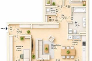 Wohnung mieten in 8020 Graz, Neubau mit Raumgefühl | 4-Zimmerwohnung mit Großer Loggia