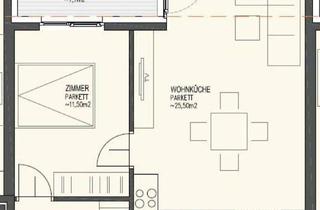 Wohnung mieten in Wagramerstrasse 40, 1220 Wien, 2-Zimmer-Neubau in Wien 1220 mit Balkon und Garage