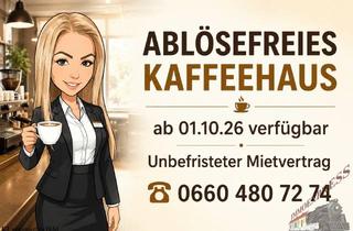 Gastronomiebetrieb mieten in 1030 Wien, ABLÖSEFREIES KAFFEEHAUS ab 1.10.26 verfügbar . unbefristeter Mietvertrag