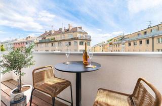 Wohnung kaufen in Jägerstraße, 1200 Wien, Voll eingerichtete 3-Zimmer-Wohnung mit Terrasse und KFZ-Stellplatz zu verkaufen!
