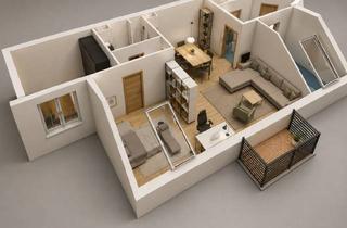 Wohnung mieten in 2320 Schwechat, Traumhafte, Voll Möblierte 73M² Dg-Wohnung mit Süd-Balkon in Schwechat