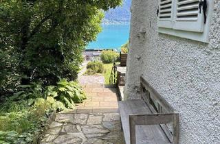 Haus kaufen in 4866 Unterach, Ferienhaus mit Panoramablick und privatem Seezugang am Attersee