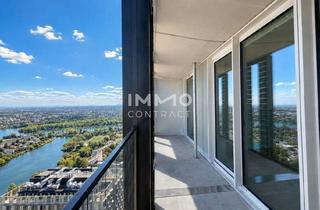 Maisonette mieten in Donau, 1220 Wien, 39sqm Terrasse mit Kahlenberg Blick: 45. Etage Erstbezug dc2 Tower