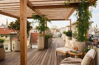 Wohnung kaufen in 1030 Wien, EXKLUSIVE DACHGESCHOSSWOHNUNG MIT 360°-PANORAMABLICK, GROSSZÜGIGER TERRASSE & DESIGNERAUSSTATTUNG